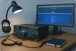 Espace d'�coute des ondes courtes.